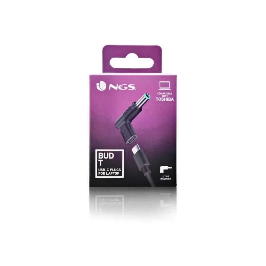 NGS BUD-T - Kit adaptateur de connecteur d'alimentation - Alimentation USB (100 W) - noir