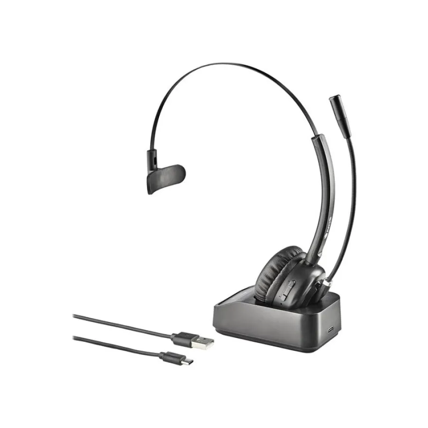 NGS Buzz Blab - casque sans fil avec micro - mono oreillette - avec base de charge