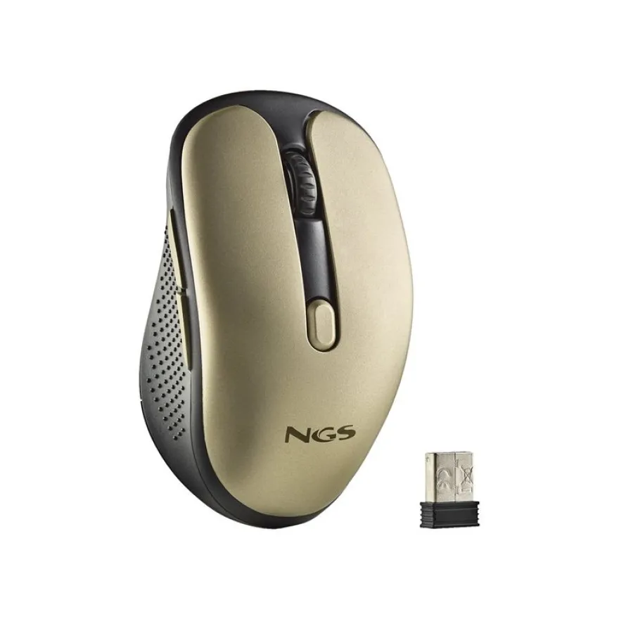 NGS Evo - souris sans fil - silencieuse - or