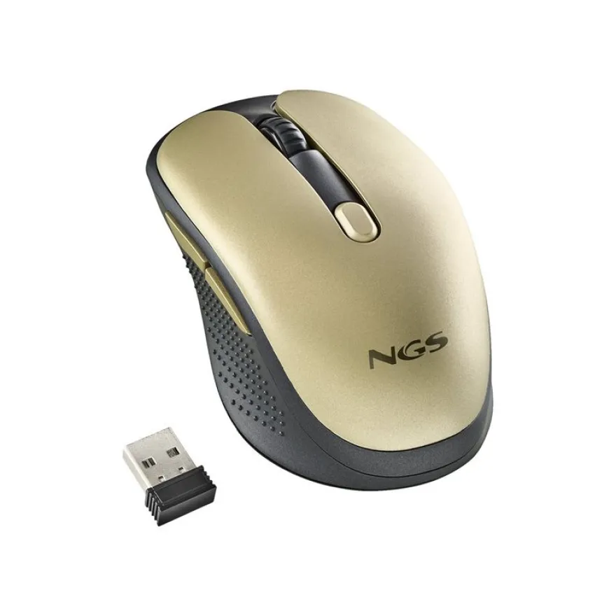 NGS Evo - souris sans fil - silencieuse - or