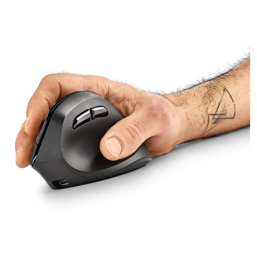NGS EVO MOKSHA - Souris sans fil ergonomique pour droitiers - 5 boutons - noir