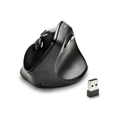 NGS EVO MOKSHA - Souris sans fil ergonomique pour droitiers - 5 boutons - noir