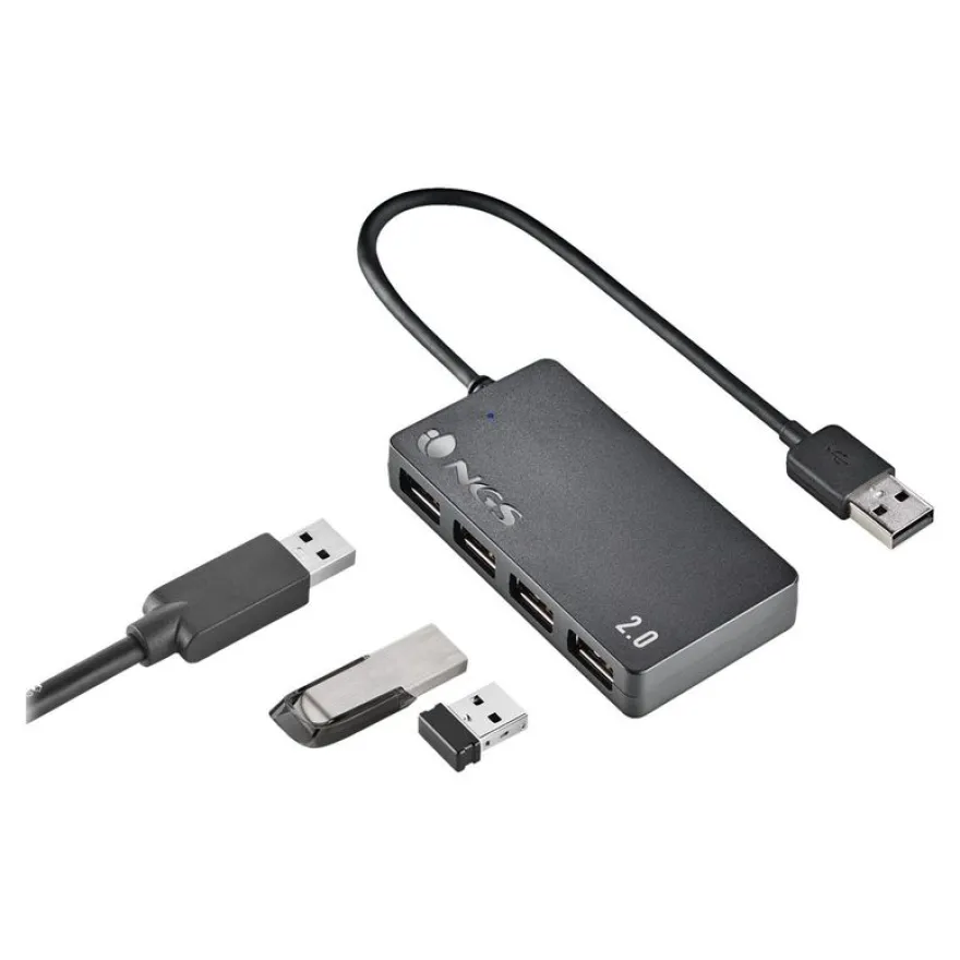NGS iHub4 TINY - Hub - 4 x USB 2.0
