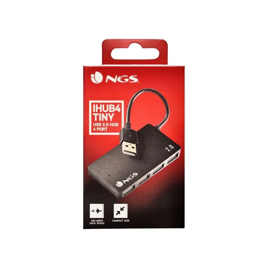 NGS iHub4 TINY - Hub - 4 x USB 2.0