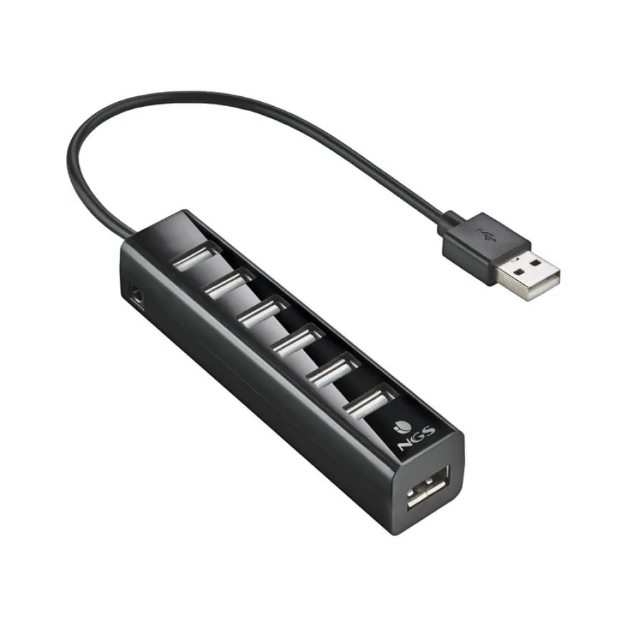NGS IHUB7 TINY - Hub 7 ports USB 2.0 avec alimentation externe