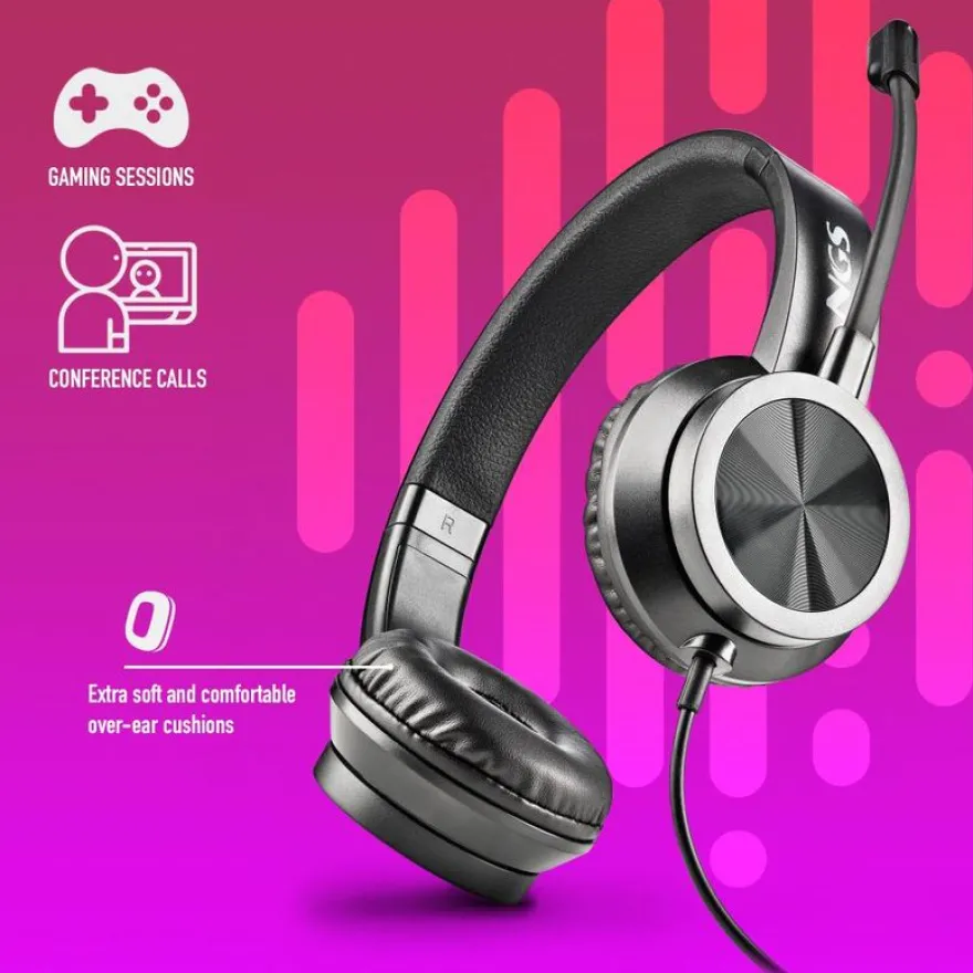 NGS MSX 11 Pro - Casque filaire avec micro - jack 3,5mm - noir