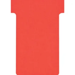 Nobo - 100 Fiches en T - Taille 2 - rouge