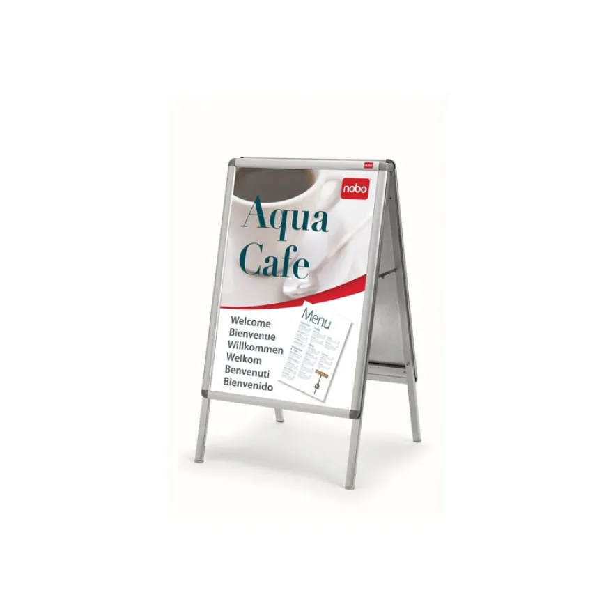 Nobo - Chevalet sur pied - porte-affiche clipsable A0