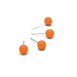 Nobo - épingles - 6 mm de diamétre - 13 mm de longueur - orange - pack de 100