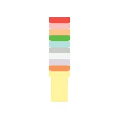 Nobo - Planning à fiches T - 7 colonnes indice 2 - 48 x 48 cm - blanc