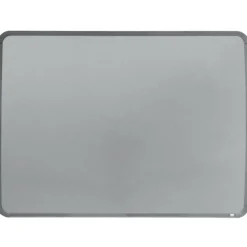 Nobo - Tableau blanc Slimline en acier laqué - 58 x 43 cm - magnétique - cadre gris