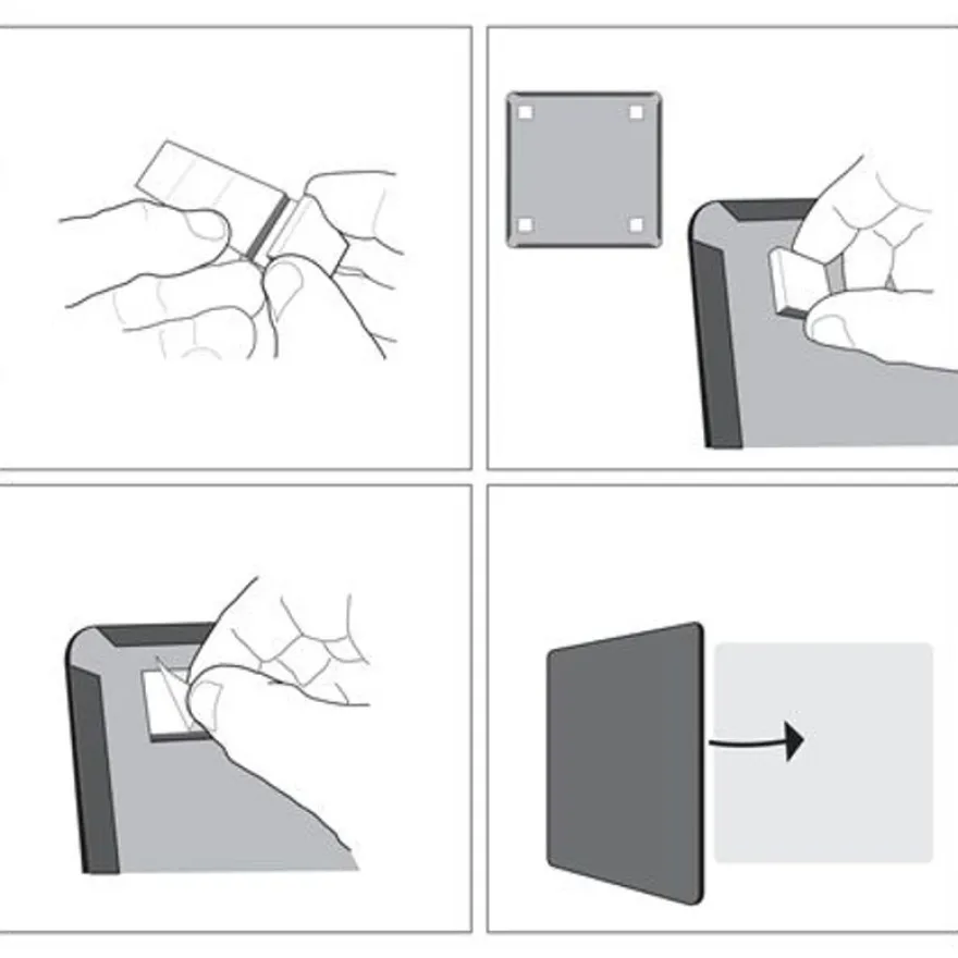 Nobo - Tableau couleur argenté Slimline en acier laqué - 360 x 280 mm