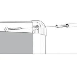 Nobo - Vitrine d'affichage - 9 feuilles A4 - surface liege - porte battante - 70,8 x 96,9 x 4,3 cm