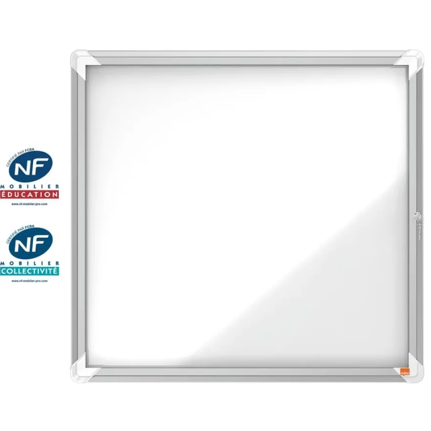 Nobo - Vitrine d'affichage - 6 feuilles A4 - surface magnetique - porte battante - 70,8 x 66,7 x 4,3 cm