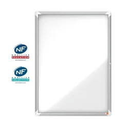 Nobo - Vitrine d'affichage - 9 feuilles A4 - surface magnetique - porte battante - 70,8 x 96,9 x 4,3 cm