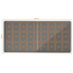 Nobo - Vitrine d'affichage - 27 feuilles A4 - surface en feutre gris - porte coulissante - 199,7 x 96,7 x 6,3 cm