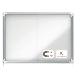 Nobo - Vitrine d'affichage - 8 feuilles A4 - surface magnetique - porte coulissante - 92,2 x 66,5 x 6,3 cm