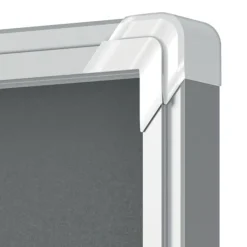 Nobo - Vitrine d'affichage - 9 feuilles A4 - surface en feutre gris - porte battante - 70,8 x 96,9 x 4,3 cm