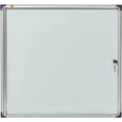 Nobo - Vitrine d'intérieur extra plate - 6 feuilles A4 - surface magnetique - porte battante - 68 x 72,5 x 2,5 cm