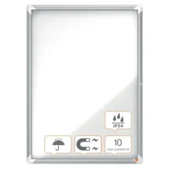 Nobo - Vitrine extérieure - 9 feuilles A4 - Surface magnétique - porte battante - 70,8 x 96,9 x 4,3 cm