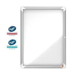 Nobo - Vitrine extérieure - 4 feuilles A4 - Surface magnétique - porte battante - 49,4 x 66,7 x 4,5 cm