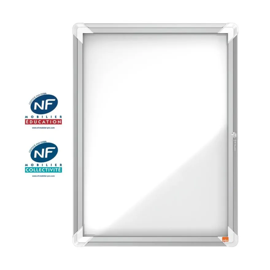 Nobo - Vitrine extérieure - 4 feuilles A4 - Surface magnétique - porte battante - 49,4 x 66,7 x 4,5 cm