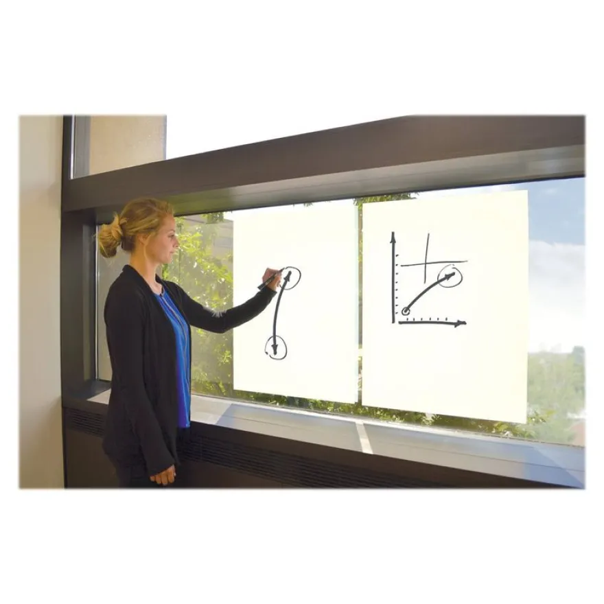 Nobo Instant - 25 Feuilles - rouleau électrostatique repositionnable - 60 x 80 cm - blanc