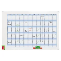 Nobo Performance - Planning annuel magnétique - effaçable à sec - 90 x 60 cm