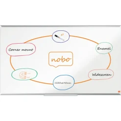 Nobo Premium Plus Widescreen - Tableau blanc émaillé - magnétique - 122 x 69 cm