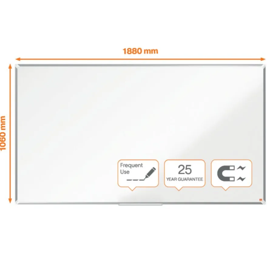 Nobo Premium Plus Widescreen - Tableau blanc émaillé - magnétique - 188 x 106 cm
