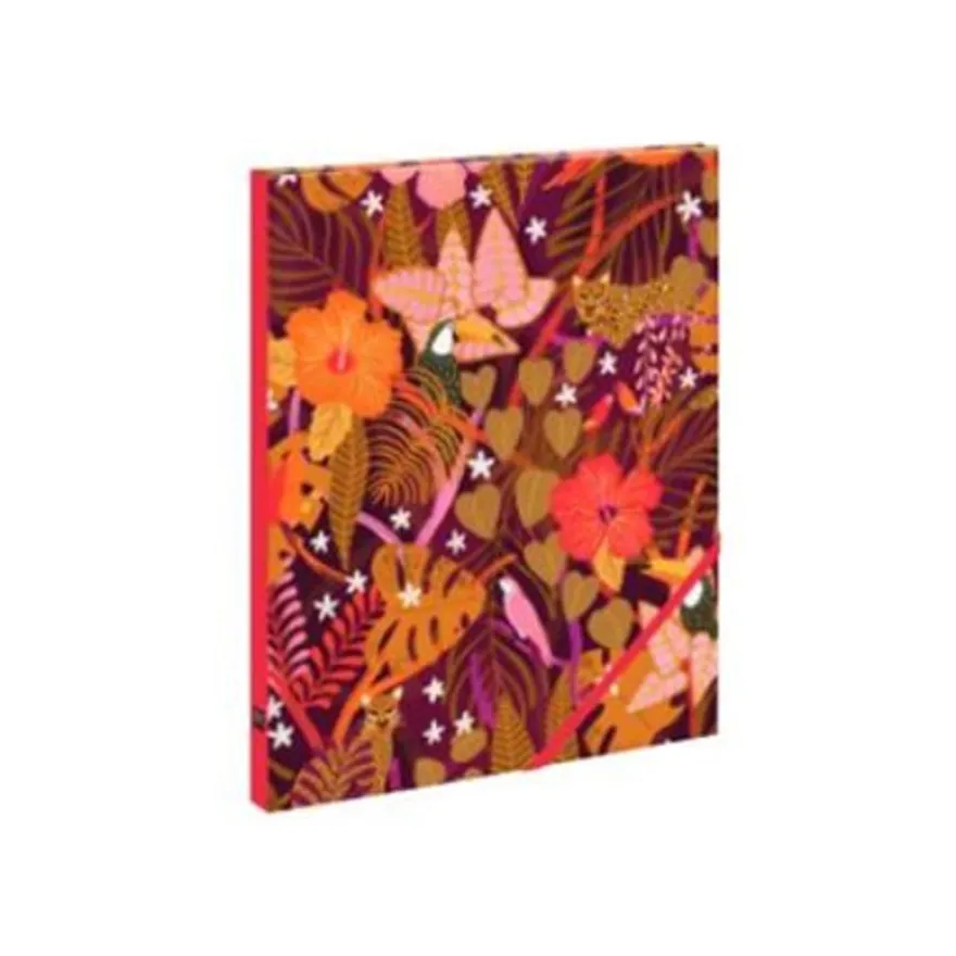 Notebook Big BLUE ART "Tropicale" - CLEMZILLU - TROPIQUE FANTASTIQUE 19,6*26,4