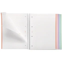 Notebook Emotions, Couverture rigide, A4, lignes horizontales 7 mm, 120 feuilles de 5 couleurs, Miquelrius, Lavande.