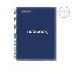 Notebook Emotions, Couverture souple, A4, séyès, 80 feuilles de 1 couleur, Miquelrius, Marine.