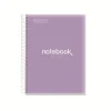 Notebook Emotions, Couverture souple, A4, séyès, 80 feuilles de 1 couleur, Miquelrius, Lilas.