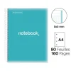 Notebook Emotions, Couverture souple, A4, quadrillage 5x5 mm, 80 feuilles de 1 couleur, Miquelrius, Bleu Ciel.