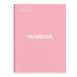 Notebook Emotions, Couverture rigide, A4, lignes horizontales 7 mm, 80 feuilles de 1 couleur, Miquelrius, Rose.