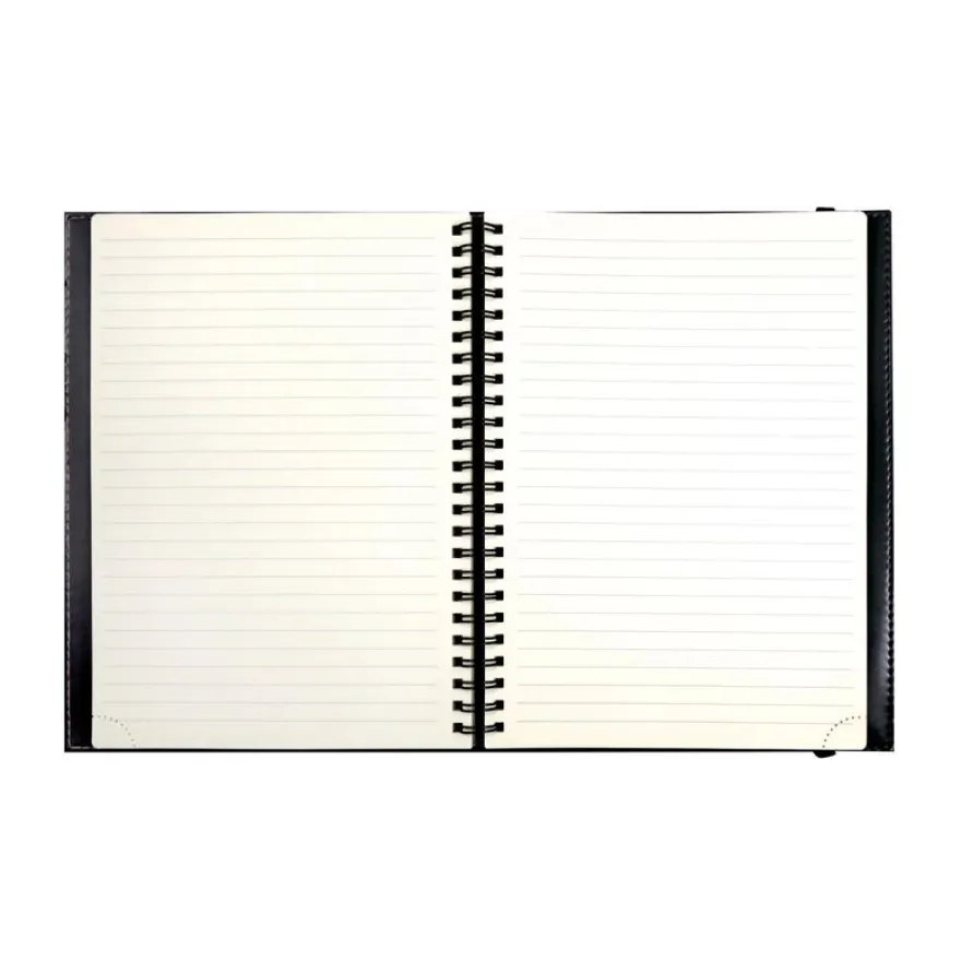 Notebook Léo fourrure ligné - 15 x 21 cm - beige - Exacompta