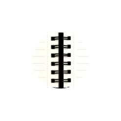 Notebook Léo fourrure ligné - 15 x 21 cm - beige - Exacompta
