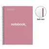 NOTEBOOK MIQUELRIUS - Cahier à spirale A4 (21x29,7 cm) - 160 pages - petits carreaux (5x5) - rose poudré