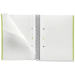 Notebook The Original, Couverture souple, A5, quadrillage 5x5 mm, 80 feuilles de 1 couleur, Miquelrius, Vert.