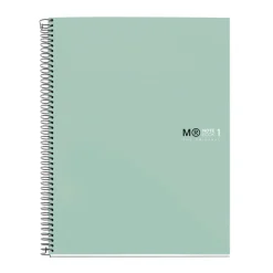 Notebook The Original, Couverture rigide, A4, quadrillage 5x5 mm, 80 feuilles de 1 couleur, Miquelrius, Aqua.