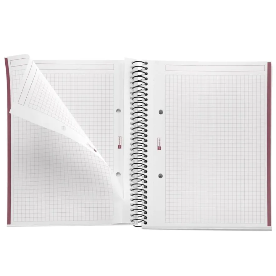 Notebook The Original, Couverture rigide, A5, quadrillage 5x5 mm, 80 feuilles de 1 couleur, Miquelrius, Sable.