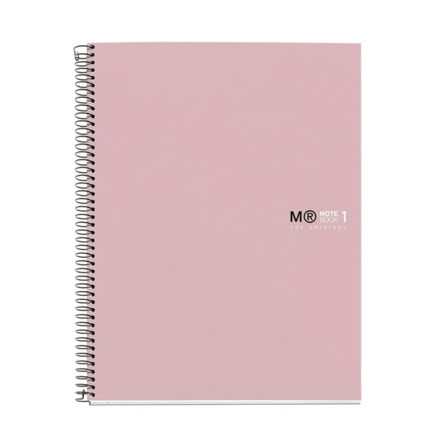 Notebook The Original, Couverture rigide, A5, quadrillage 5x5 mm, 80 feuilles de 1 couleur, Miquelrius, Sable.