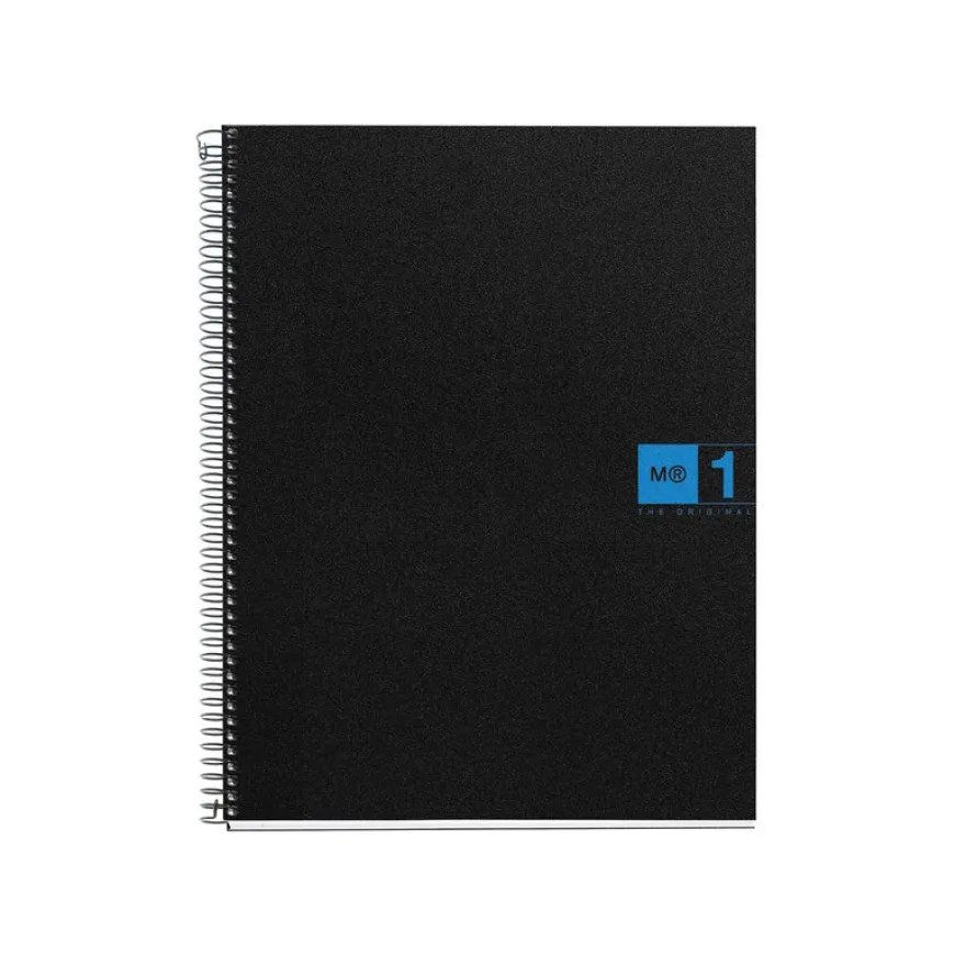 Notebook The Original, Couverture souple, A5, quadrillage 5x5 mm, 80 feuilles de 1 couleur, Miquelrius, Bleu.