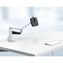 Novus Clu II - Support de table pour moniteur jusqu'à 433mm - argent / anthracite