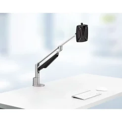 Novus Clu II - Support de table pour moniteur jusqu'à 433mm - argent / anthracite