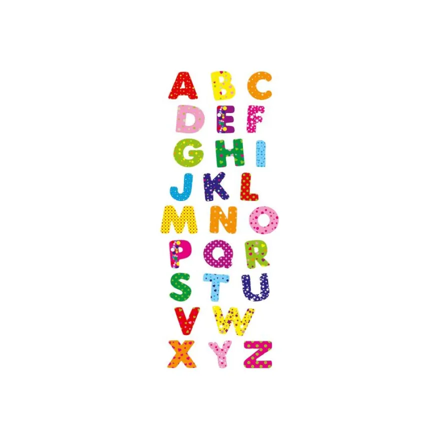 Oberthur - 78 Gomettes - alphabet