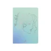 Oberthur - Cahier de notes - A5 (145 x 210 mm) - 100 feuilles / 200 pages - papier ivoire - doublé - couverture couleur menthe