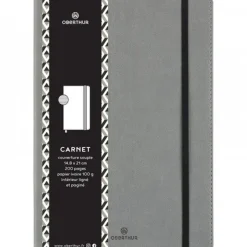 Oberthur - Carnet de notes A6 - ligné - 160 pages - gris