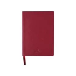 Oberthur - Carnet de notes en cuir - A5 - grenat
